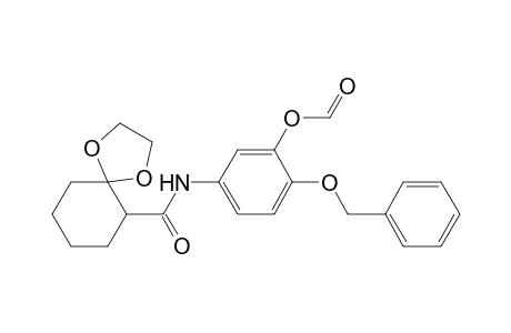 N-[4-(Benzyloxy)-3-(formyloxy)phenyl]-1,4-dioxaspiro[4.5]decane-6-carboxamide
