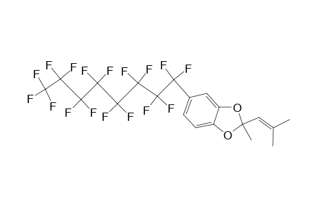 5-Perfluorooctyl-2-methyl-2-(2-methyl-1-propenyl)-1,3-benzodioxole