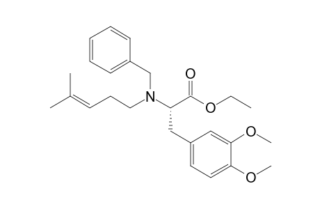 N-(4'-Methylpent-3'-enyl)-N-benzyl-3-(3",4"-dimethoxyphenyl)alanine - ethyl ester