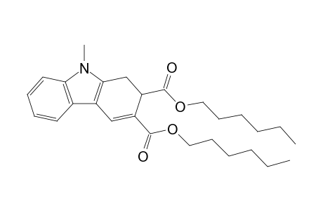 Dihexyl 9-methyl-2,9-dihydro-1H-carbazole-2,3-dicarboxylate