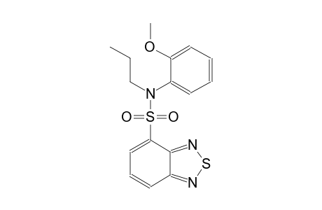 2,1,3-benzothiadiazole-4-sulfonamide, N-(2-methoxyphenyl)-N-propyl-