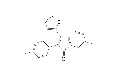 1H-Inden-1-one, 6-methyl-2-(4-methylphenyl)-3-(2-thienyl)-