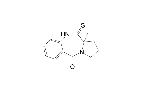1,2,5,10,11,11a-Hexahydro-11a-methyl-11-thioxo-3H-pyrrolo[2,1-c]benzo-(1,4)-diazepin-5-one