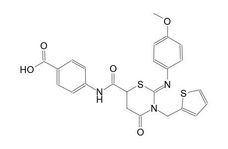 4-({[(2Z)-2-[(4-methoxyphenyl)imino]-4-oxo-3-(2-thienylmethyl)tetrahydro-2H-1,3-thiazin-6-yl]carbonyl}amino)benzoic acid