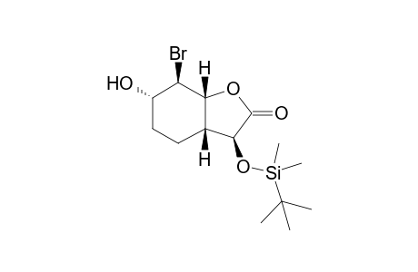 5-exo-Bromo-9-exo-(tert-butyldimethylsiloxy)-4-endo-hydroxy-7-oxabicyclo[4.3.0]nonan-8-one