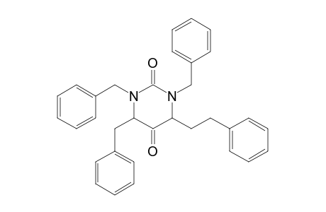 1,3,4-Tribenzyl-6-(2-phenylethyl)hexahydropyrimidin-2,5-dione