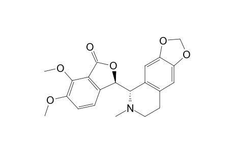 (3R)-6,7-dimethoxy-3-[(5S)-6-methyl-7,8-dihydro-5H-[1,3]dioxolo[4,5-g]isoquinolin-5-yl]-3H-2-benzofuran-1-one