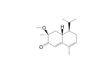 (3S,4aR,5R)-5-Isopropyl-3-methoxy-3,8-dimethyl-4,4a,5,6-tetrahydro-3H-naphthalen-2-one