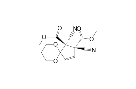 trans-dimethyl 1,2-dicyano-6,10-dioxaspiro[4.5]dec-3-ene-1,2-dicarboxylate