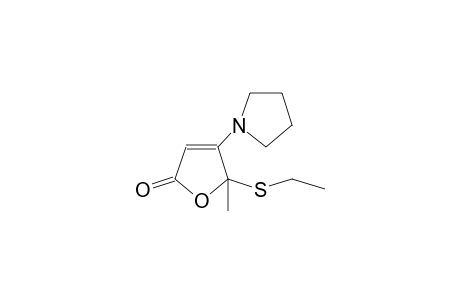 5-Ethylthio-5-methyl-4-(pyrrolidin-1-yl)-furan-25)H)-one