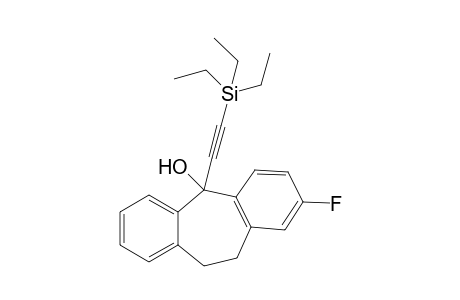 2-Fluoro-5-(triethylsilyl)ethynyl-10,11-dihydro-5H-diphenyl[a,d]cycloheptane-5-ol