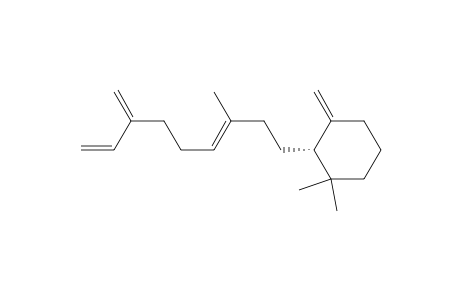 Cyclohexane, 1,1-dimethyl-3-methylene-2-(3-methyl-7-methylene-3,8-nonadienyl)-, [S-(E)]-