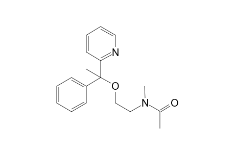 Acetamide,N-methyl-N-2-[1-phenyl-1-(2-pyridyl)ethoxy]ethyl-