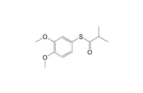 3,4-Dimethoxythiophenol, S-(2-methylpropionyl)-