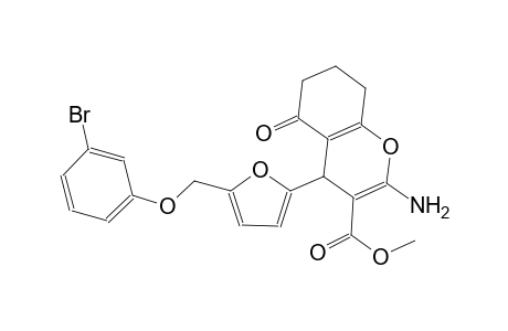 methyl 2-amino-4-{5-[(3-bromophenoxy)methyl]-2-furyl}-5-oxo-5,6,7,8-tetrahydro-4H-chromene-3-carboxylate