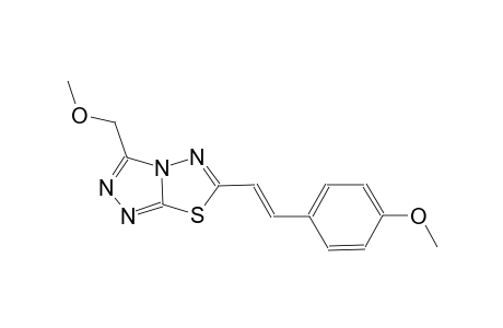 3-(methoxymethyl)-6-[(E)-2-(4-methoxyphenyl)ethenyl][1,2,4]triazolo[3,4-b][1,3,4]thiadiazole