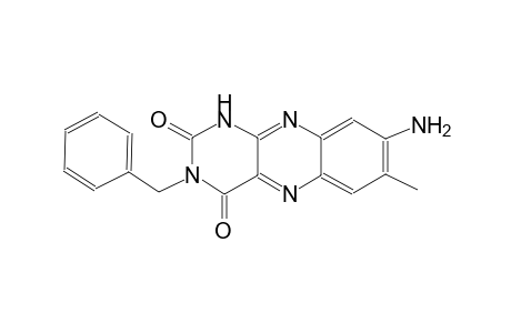 benzo[g]pteridine-2,4(1H,3H)-dione, 8-amino-7-methyl-3-(phenylmethyl)-