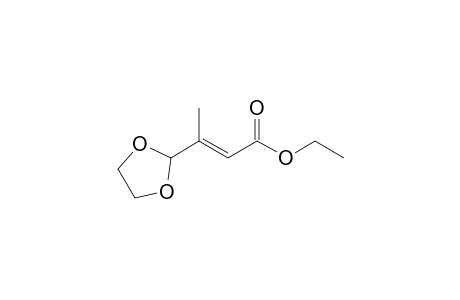 (E)-3-(1,3-dioxolan-2-yl)-2-butenoic acid ethyl ester