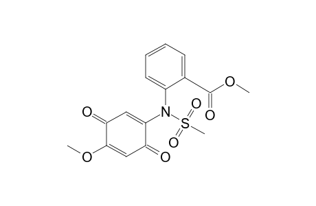 2-(N-Mesyl-2-methoxycarbonylanilino)-5-methoxy-1,4-benzoquinone