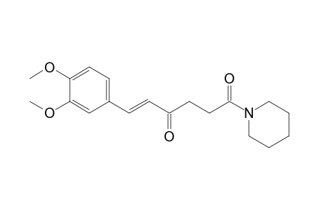 (E)-6-(3,4-Dimethoxyphenyl)4-oxohex-5-enoic acid piperidinylamide