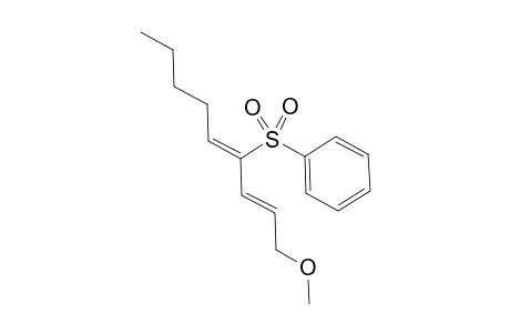 (2E,4Z)-1-Methoxy-4-phenylsulfonyl-2,4-nonadiene