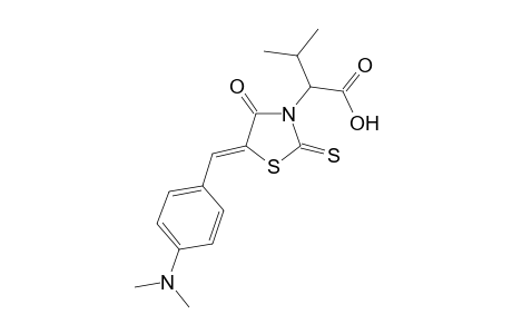 2-[(5Z)-5-[(4-dimethylaminophenyl)methylidene]-4-oxo-2-sulfanylidene-1,3-thiazolidin-3-yl]-3-methylbutanoic acid