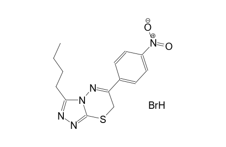 3-butyl-6-(4-nitrophenyl)-7H-[1,2,4]triazolo[3,4-b][1,3,4]thiadiazine hydrobromide