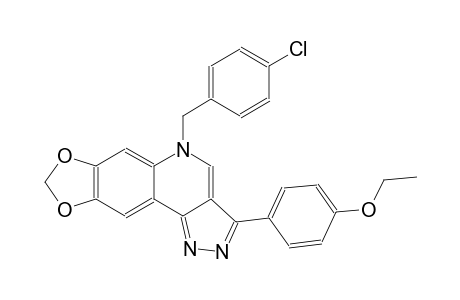 5H-[1,3]dioxolo[4,5-g]pyrazolo[4,3-c]quinoline, 5-[(4-chlorophenyl)methyl]-3-(4-ethoxyphenyl)-