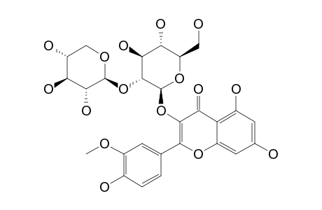 ISORHAMNETIN-3-O-BETA-D-XYLOPYRANOSYL-(1->2)-BETA-D-GLUCOPYRANOSIDE
