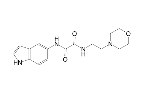 ethanediamide, N~1~-(1H-indol-5-yl)-N~2~-[2-(4-morpholinyl)ethyl]-