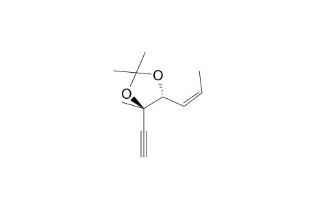 (4R,5R,Z)-4-Ethynyl-5-propenyl-2,2,4-trimethyl-1,3-dioxolane