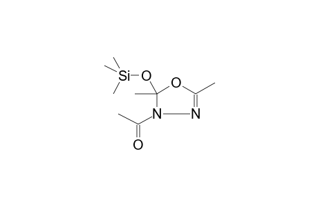 2,5-DIMETHYL-4-ACETYL-5-TRIMETHYLSILYLOXY-1,3,4-OXADIAZOLINE-2