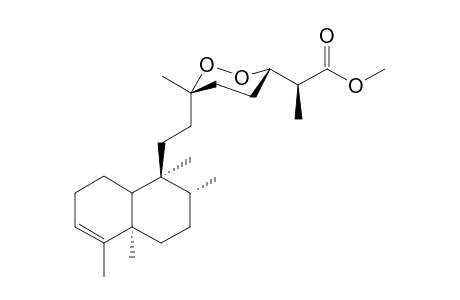 1-[3'-(4"-{.alpha.-Methoxycarbonyl>ethyl-2",3"-dioxacyclohexano)butyl]-1,2,4a,5-tetramethyl-1,2,3,4,7,8,9,10-octahydronaphthalene