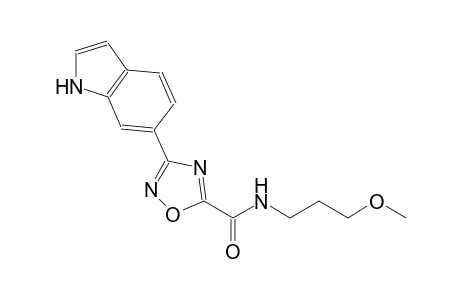 1,2,4-oxadiazole-5-carboxamide, 3-(1H-indol-6-yl)-N-(3-methoxypropyl)-