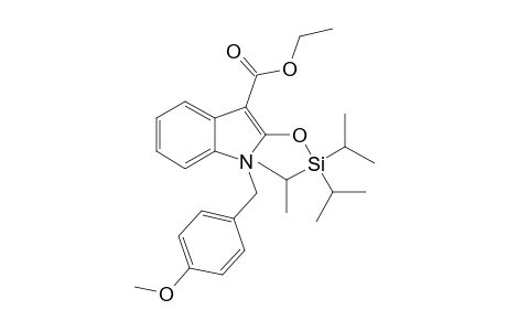 Ethyl 1-(4-Methoxy-benzyl)-2-triisopropylsiloxyindole-3-carboxylate