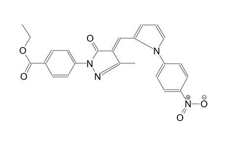 benzoic acid, 4-[(4E)-4,5-dihydro-3-methyl-4-[[1-(4-nitrophenyl)-1H-pyrrol-2-yl]methylene]-5-oxo-1H-pyrazol-1-yl]-, ethyl ester