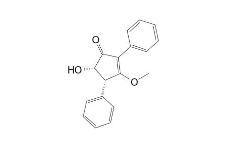 (4R,5S)-3-methoxy-5-oxidanyl-2,4-diphenyl-cyclopent-2-en-1-one