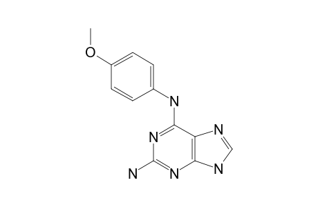 2-AMINO-6-(PARA-METHOXYPHENYLAMINO)-PURINE