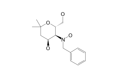 (4S,5S,6S)-5-[BENZYL-(HYDROXY)-AMINO]-6-(HYDROXYMETHYL)-2,2-DIMETHYLTETRAHYDRO-2H-PYRAN-4-OL