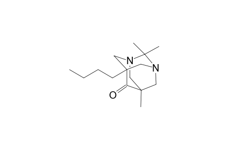 5-butyl-2,2,7-trimethyl-1,3-diazatricyclo[3.3.1.1~3,7~]decan-6-one