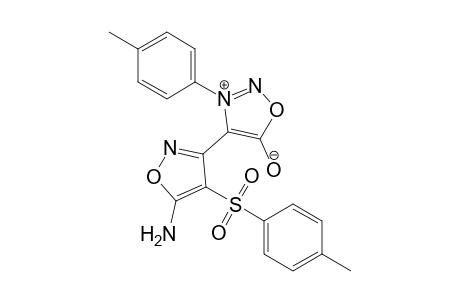 3-(p-Methylphenyl)-4-[5'-amino-4'-(p-methylphenylsulfonyl)isoxazol-3'-yl]sydnone