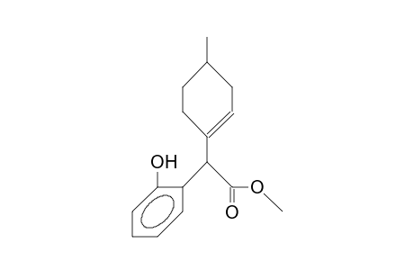 .alpha.-(4-Methyl-cyclohex-1-en-1yl)-(2-hydroxy-benzene)-acetic acid, methyl ester diastereomer 1
