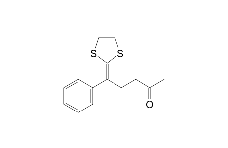 5-(1,3-Dithiolan-2-ylidene)-5-phenylpentan-2-one