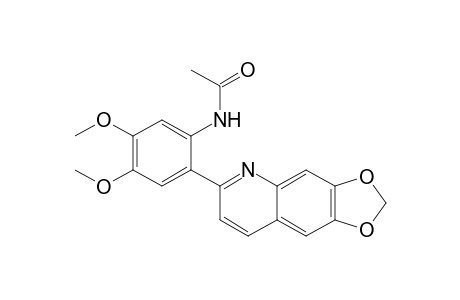 N-[2-([1,3]dioxolo[4,5-g]quinolin-6-yl)-4,5-dimethoxy-phenyl]acetamide