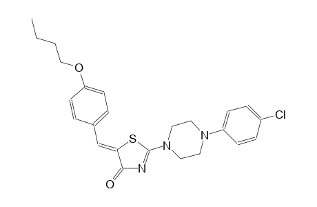 (5Z)-5-(4-butoxybenzylidene)-2-[4-(4-chlorophenyl)-1-piperazinyl]-1,3-thiazol-4(5H)-one
