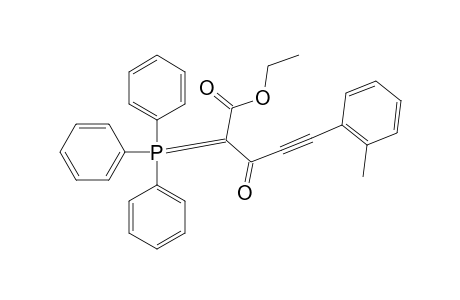 Ethyl 5-(2-methylphenyl)-3-oxo-2-triphenylphosphoranylidenepent-4-ynoate