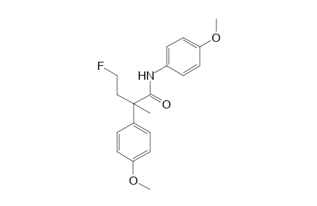 4-Fluoro-N,2-bis(4-methoxyphenyl)-2-methylbutanamide