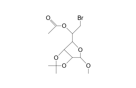Methyl 5-O-acetyl-6-bromo-6-deoxy-2,3-O-isopropylidene-B-D-mannofuranoside