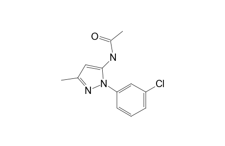 1-(3-Chlorophenyl)-3-methyl-1H-pyrazol-5-amine, N-acetyl