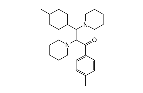 2,3-DIPIPERIDINO-4'-METHYL-3-(4-METHYLCYCLOHEXYL)PROPIOPHENONE